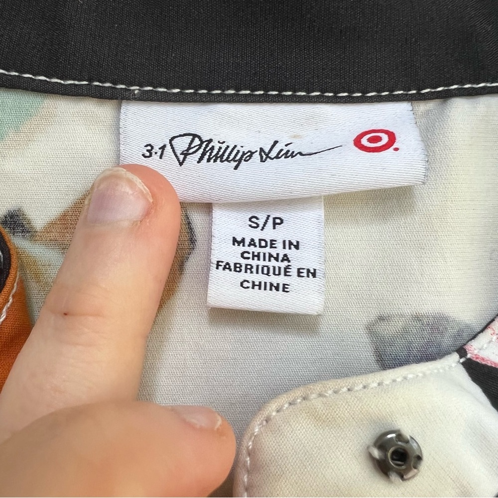 3.1 Phillip Lim for Target Shirt Dress in Paper Floral Print - Picture 3 of 5